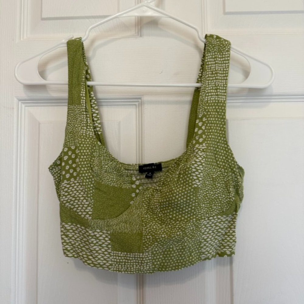 Pacsun Green Crop Top